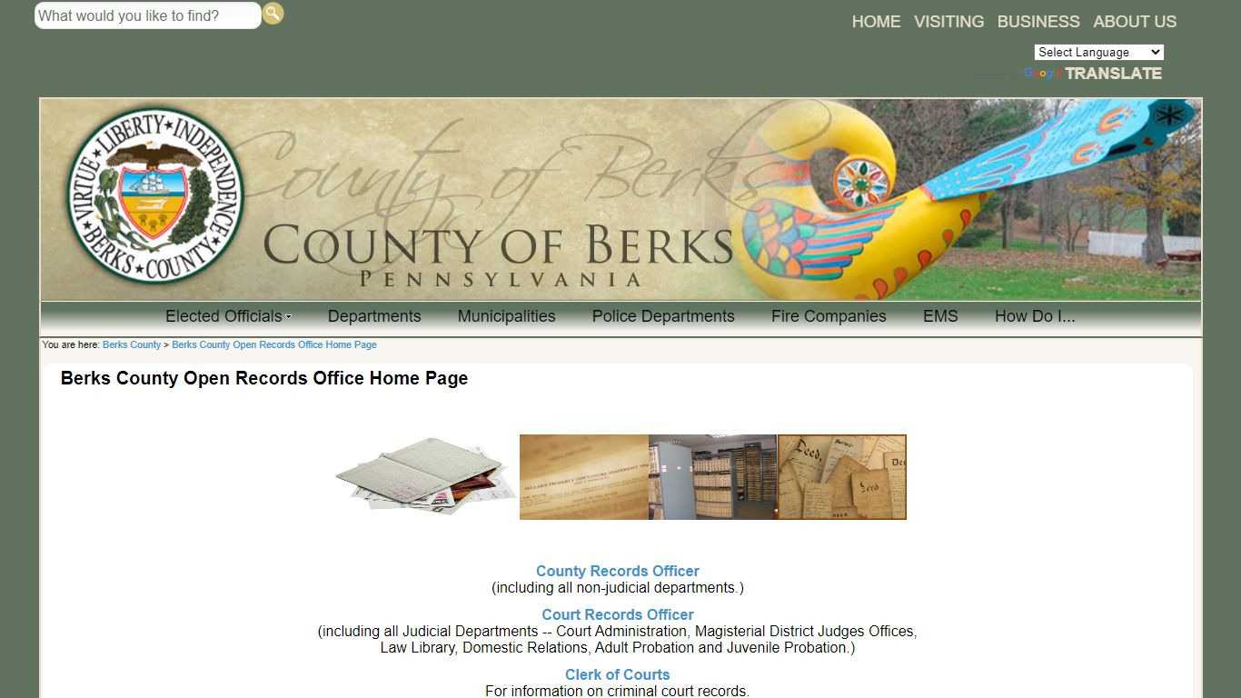 Berks County Open Records Office Home Page - co.berks.pa.us