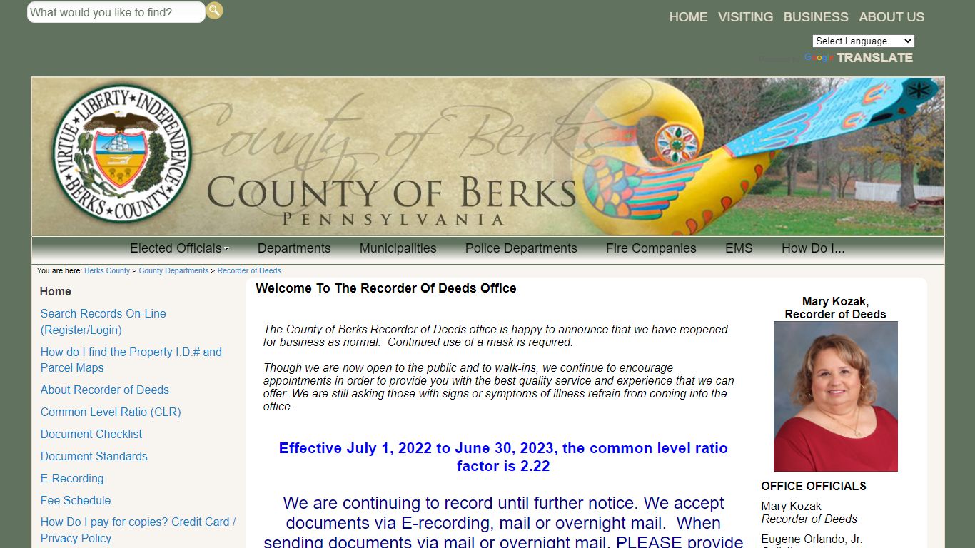 Welcome to the Recorder of Deeds Office - co.berks.pa.us